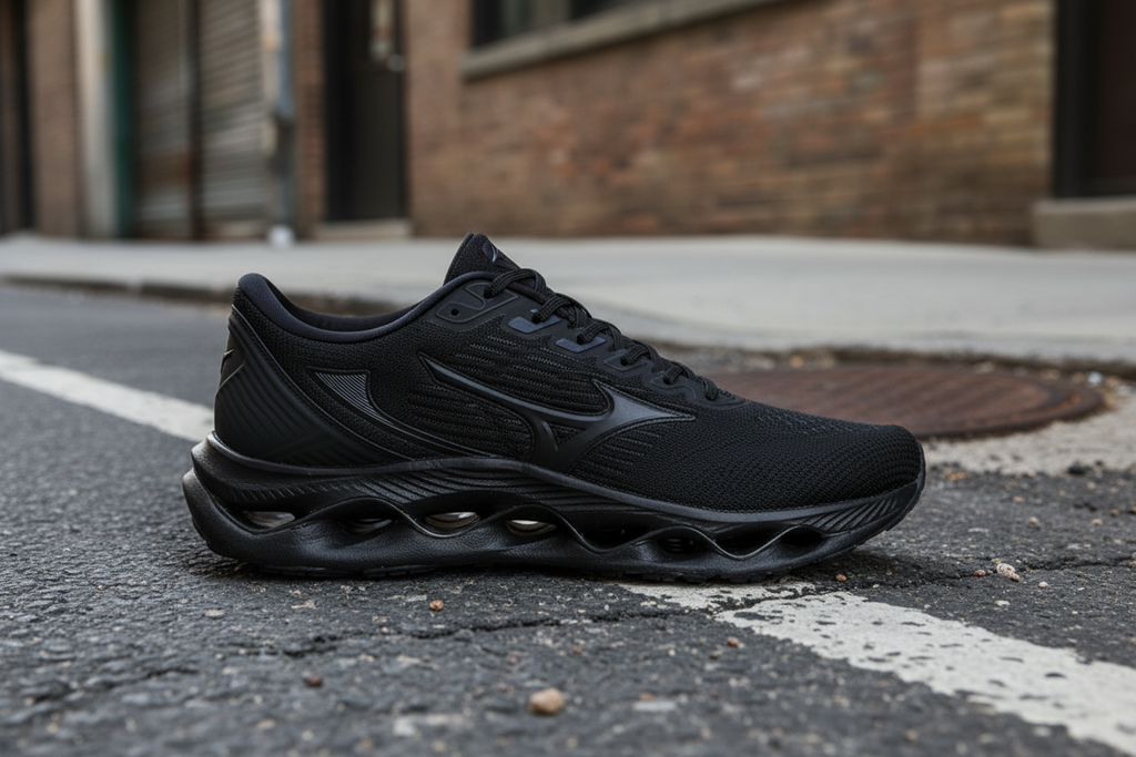 Tênis Mizuno Wave Legend 4 - Preto-Preto -masculino