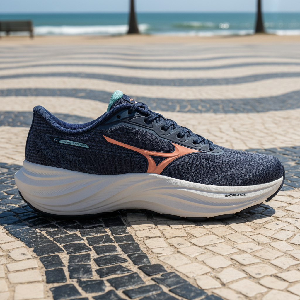 Tênis Mizuno Goya 3 - Marinho-Laranja - feminino