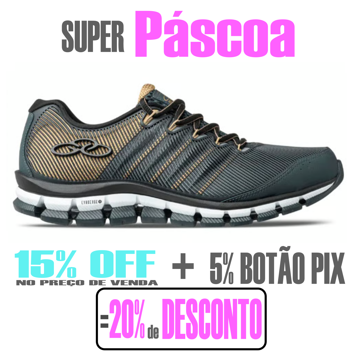 Tênis Olympikus Dynamic Marinho-Dourado - masculino