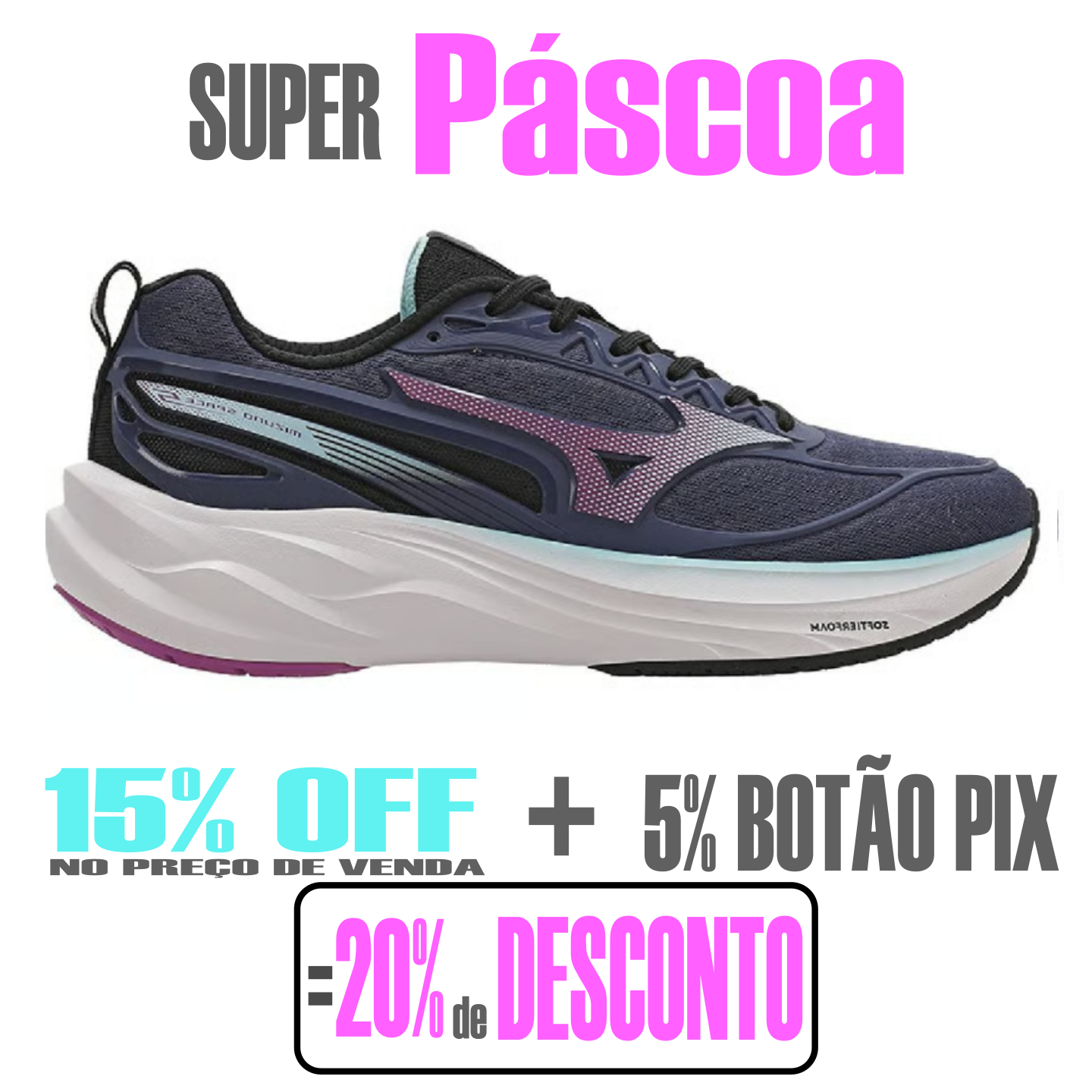 Tênis Mizuno Space 5 - STONE - feminino